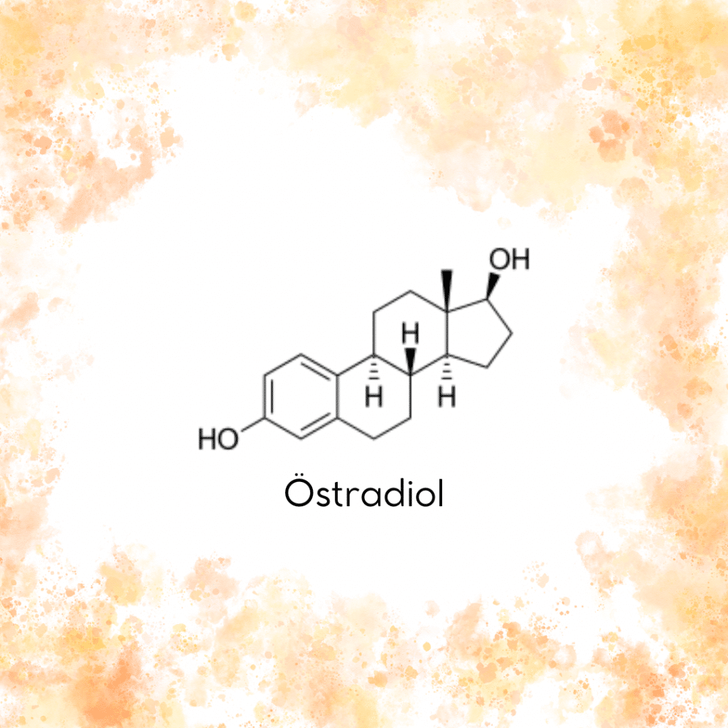 Chemische Struktur des Hormons Östradiol